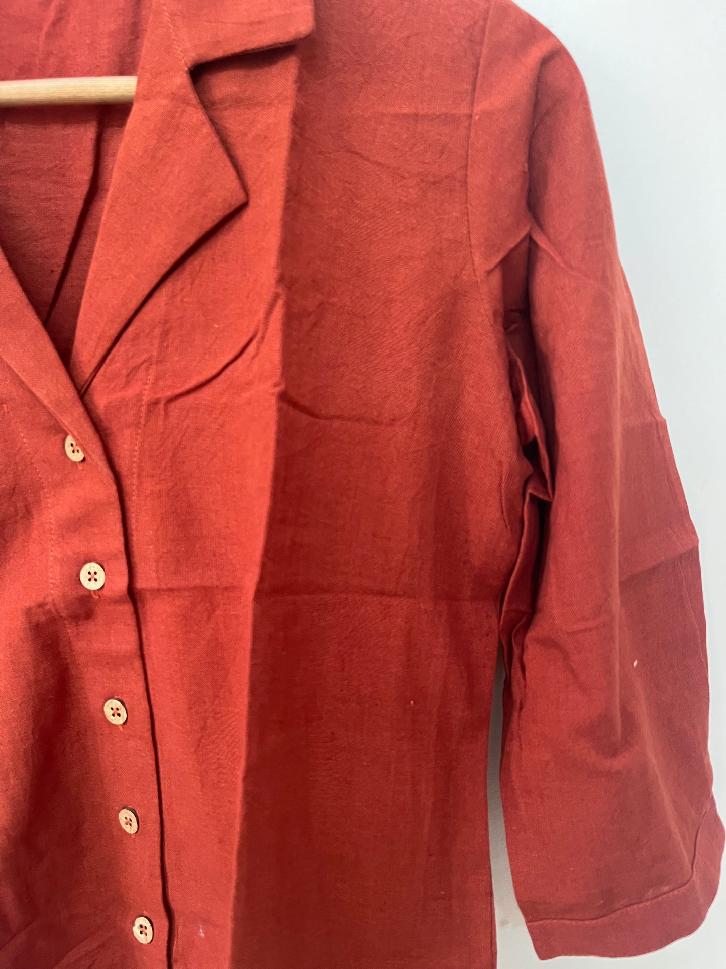 Deep rust handloom shirt S & M