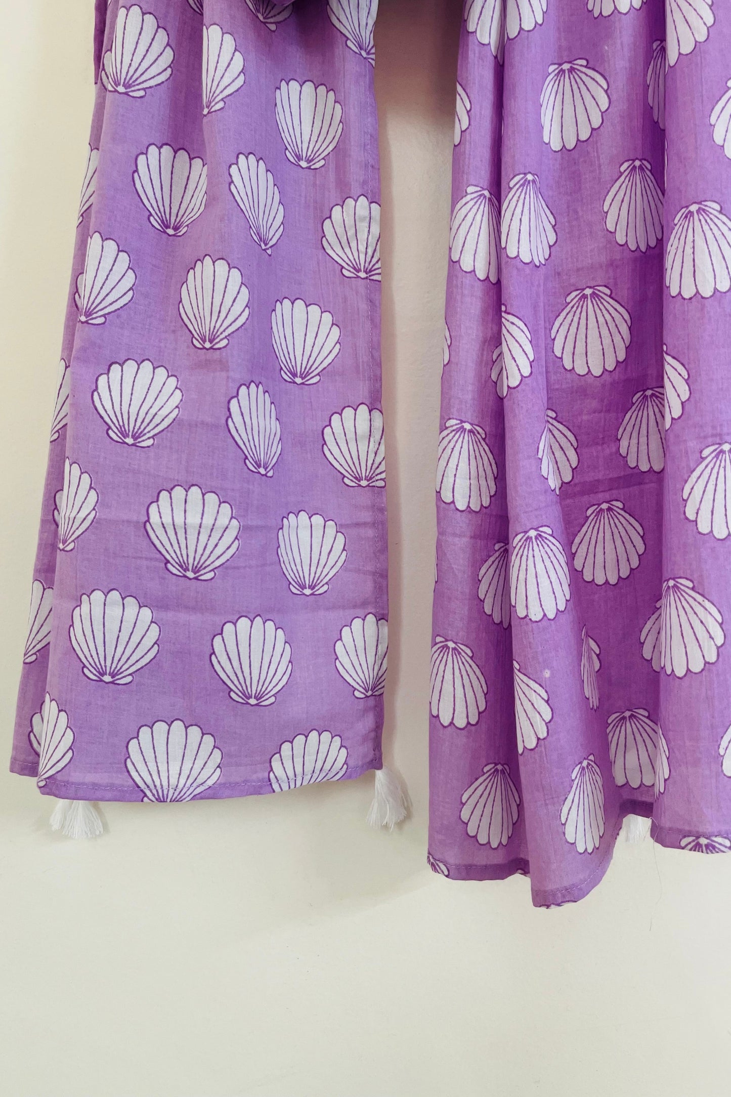Lilac mulmul scarf