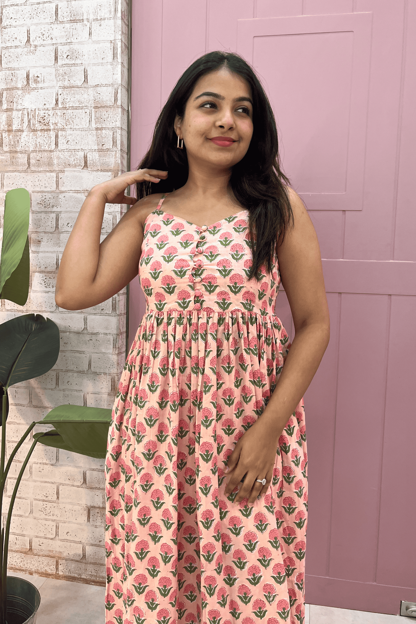 Komal block printed dress