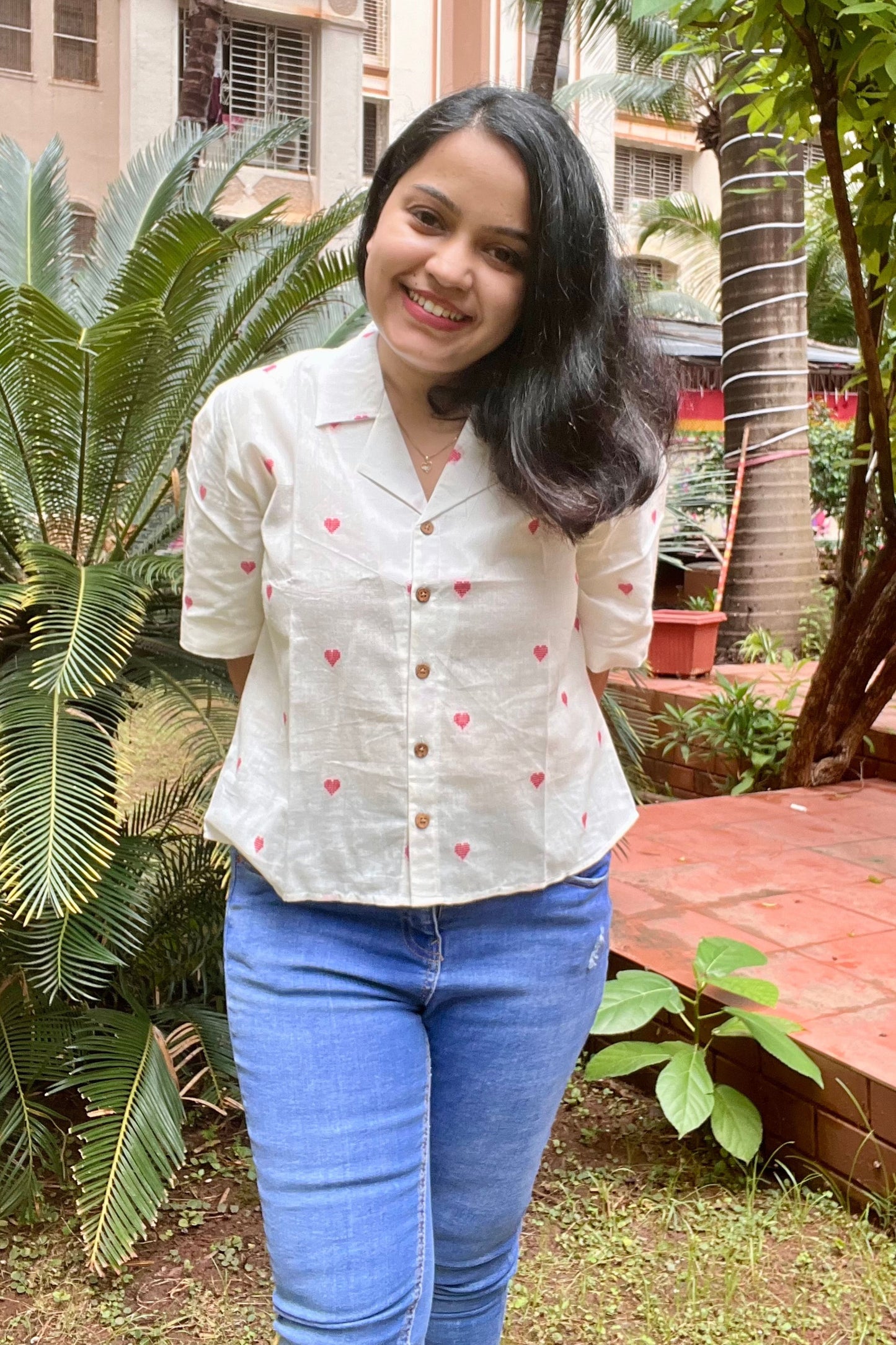 Dil handloom shirt- Red