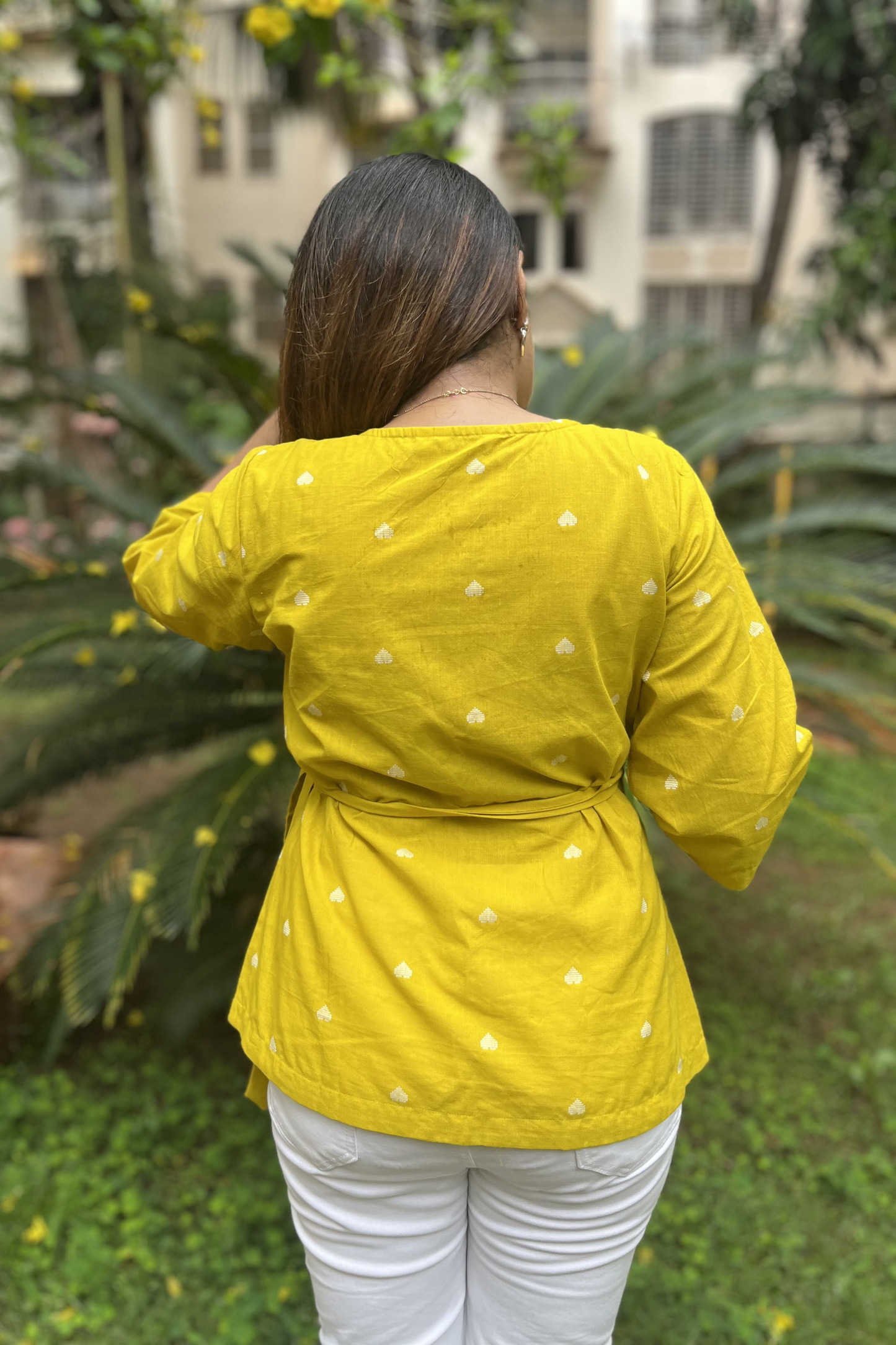Yellow wrap top-Limited edition-Softer feel