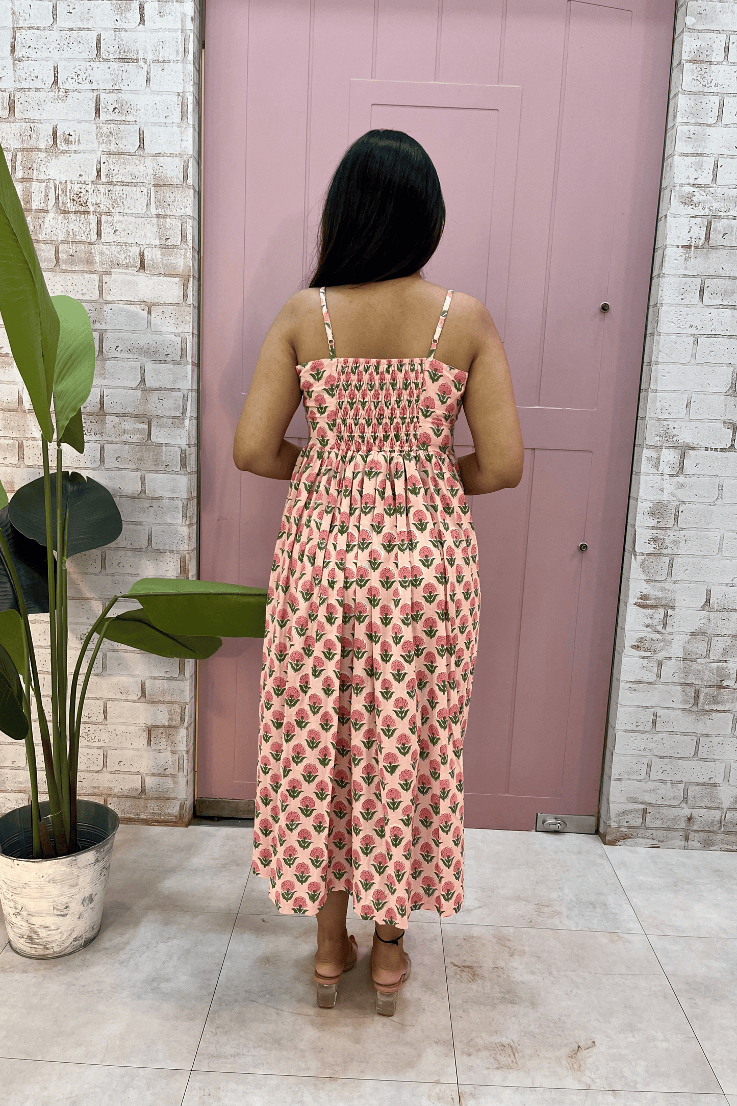 Komal block printed dress