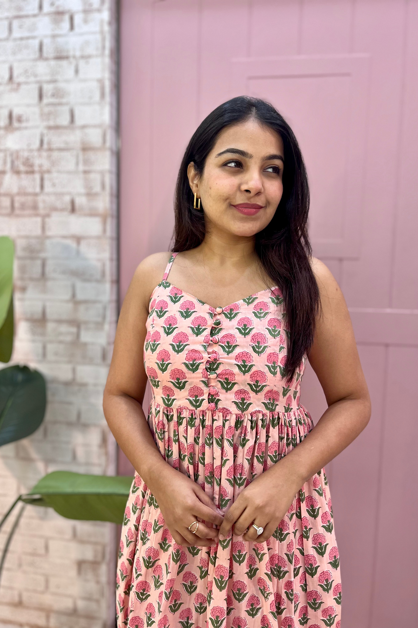Komal block printed dress