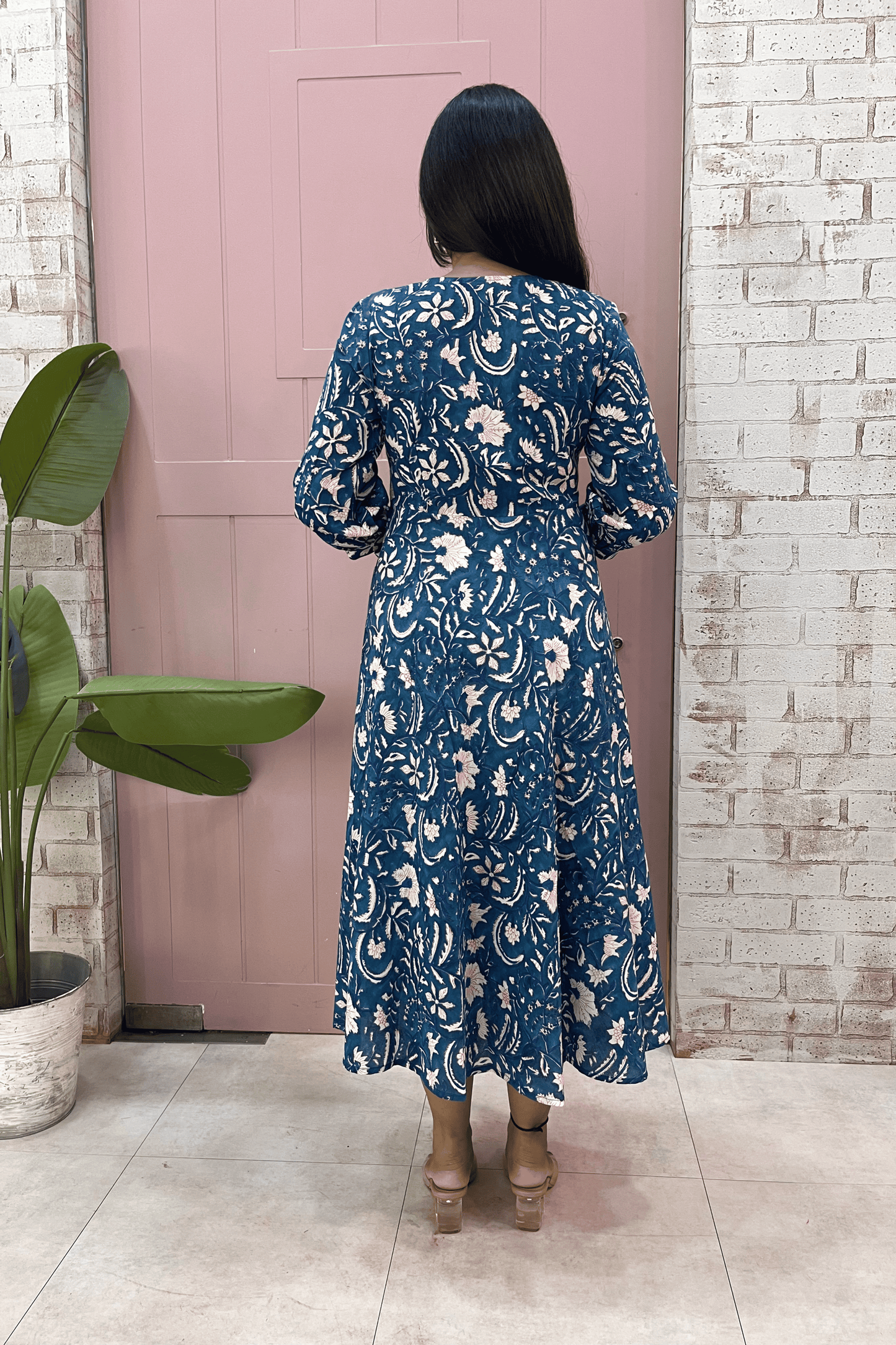 Neeli block printed dress