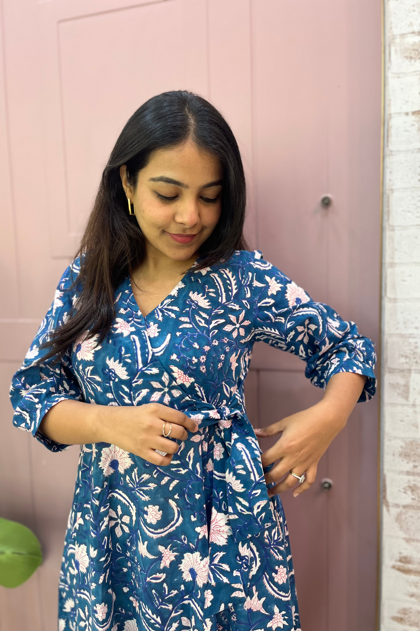 Neeli block printed dress