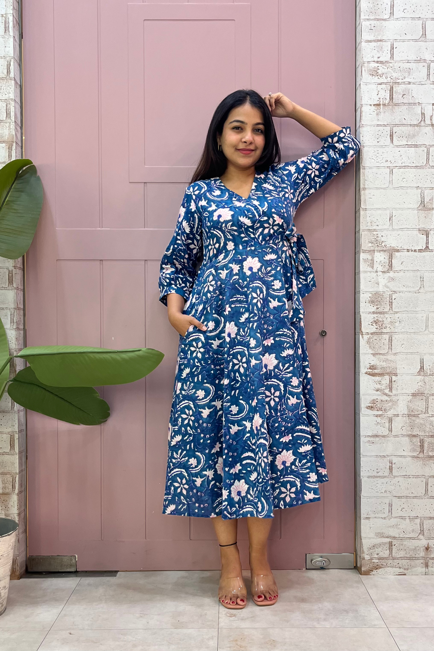 Neeli block printed dress