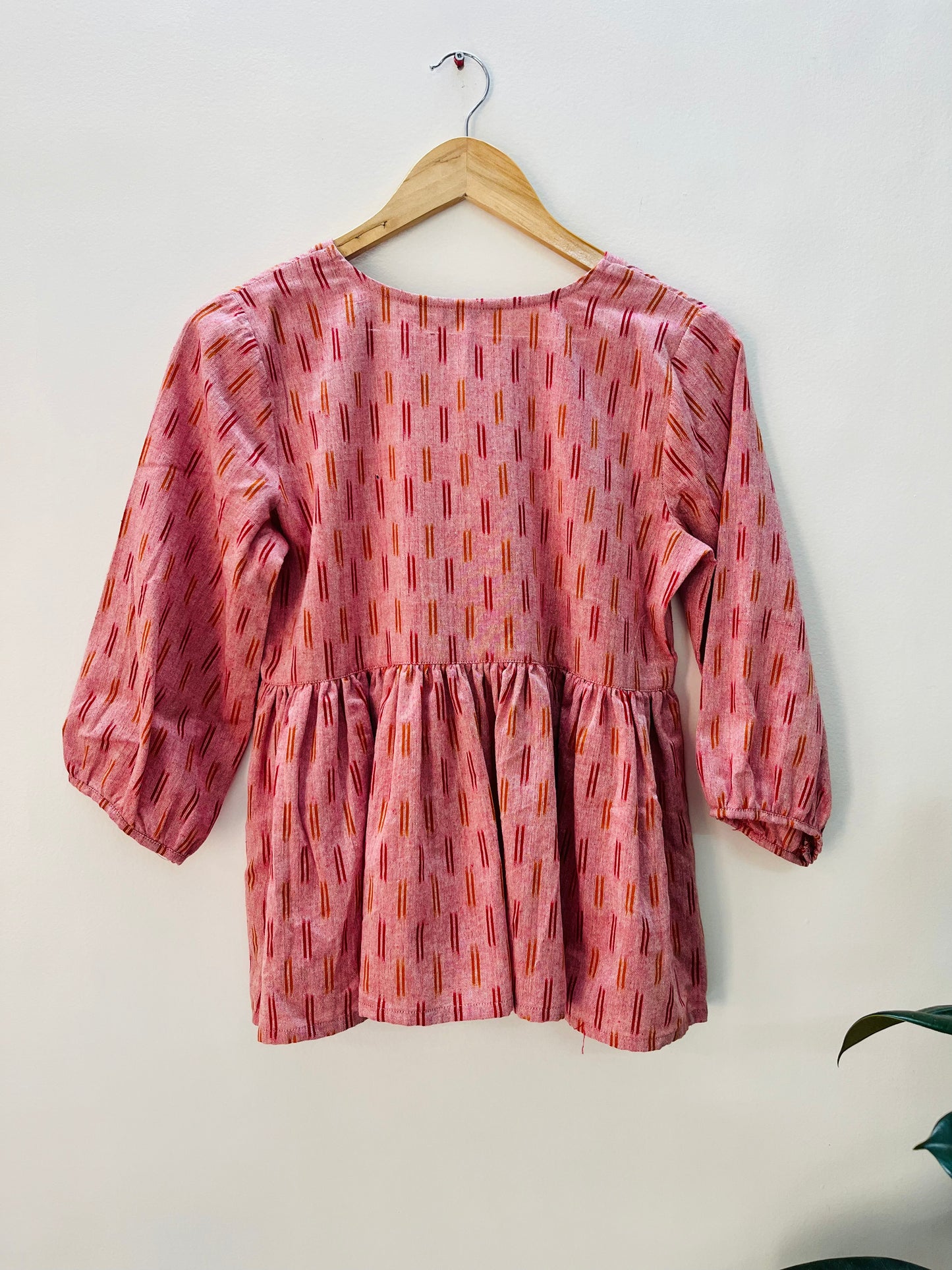 Peach gathered top-S