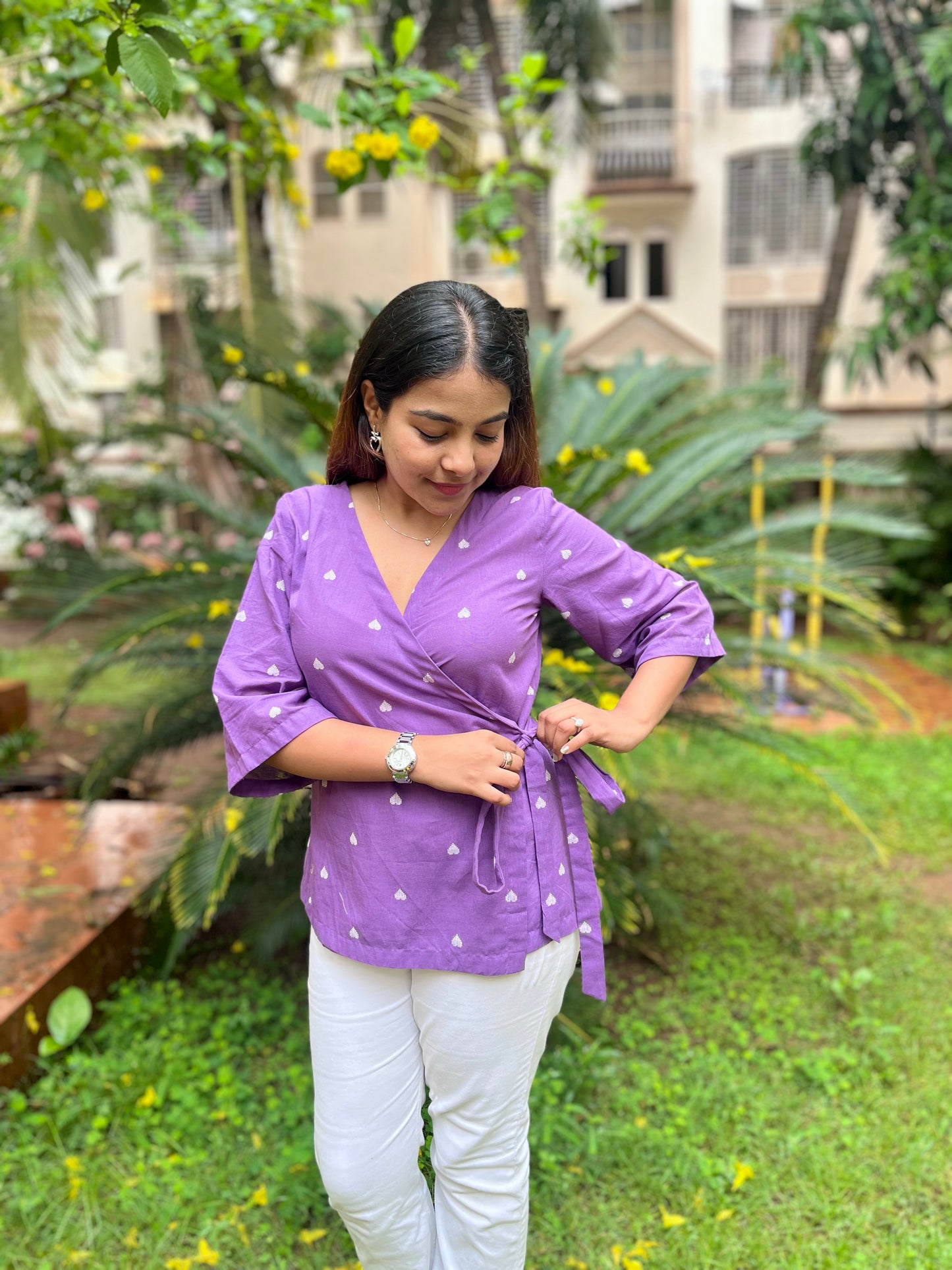 Purple wrap top-Limited edition-Softer feel