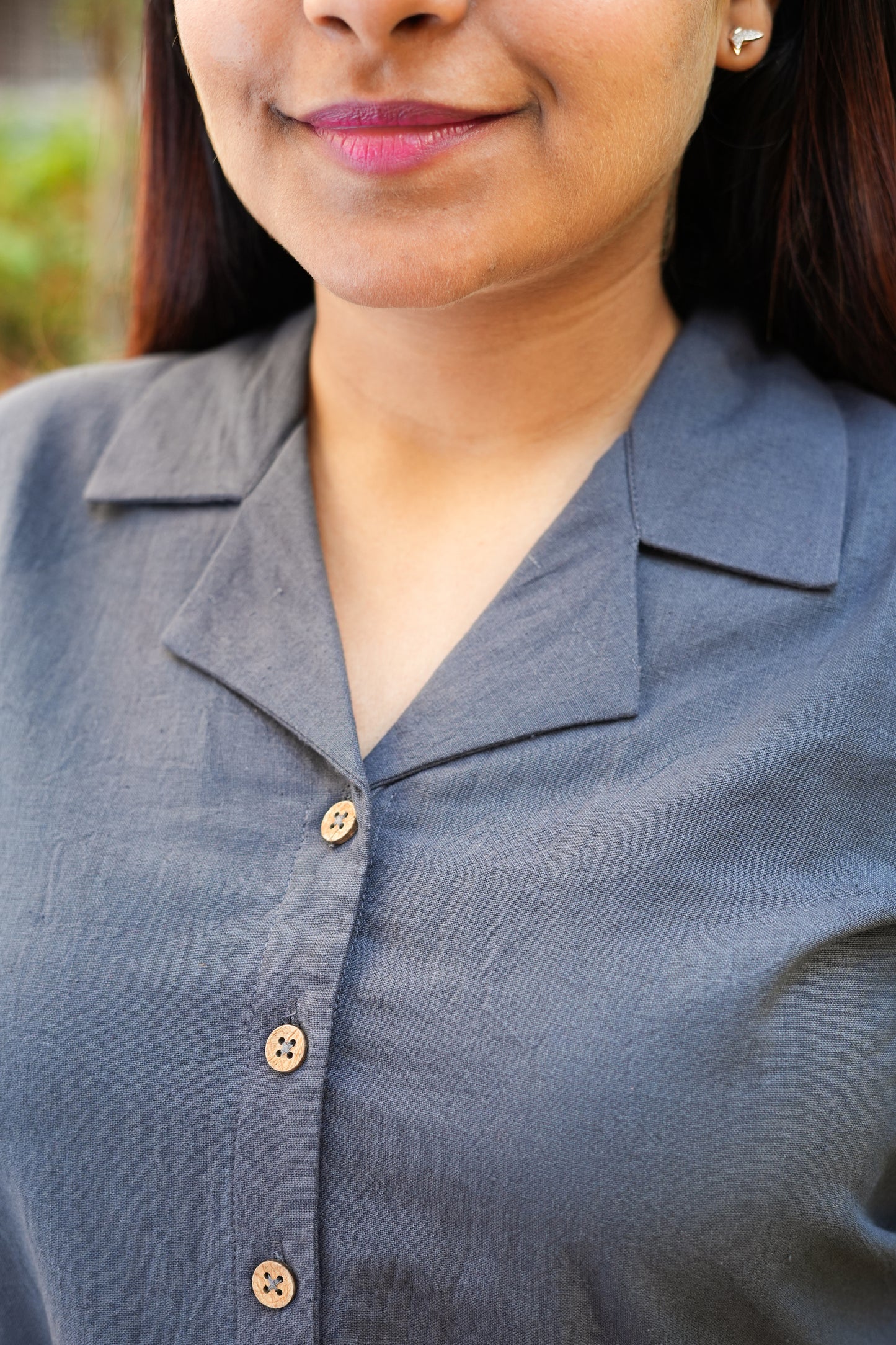 Malai Cotton Shirt- Grey
