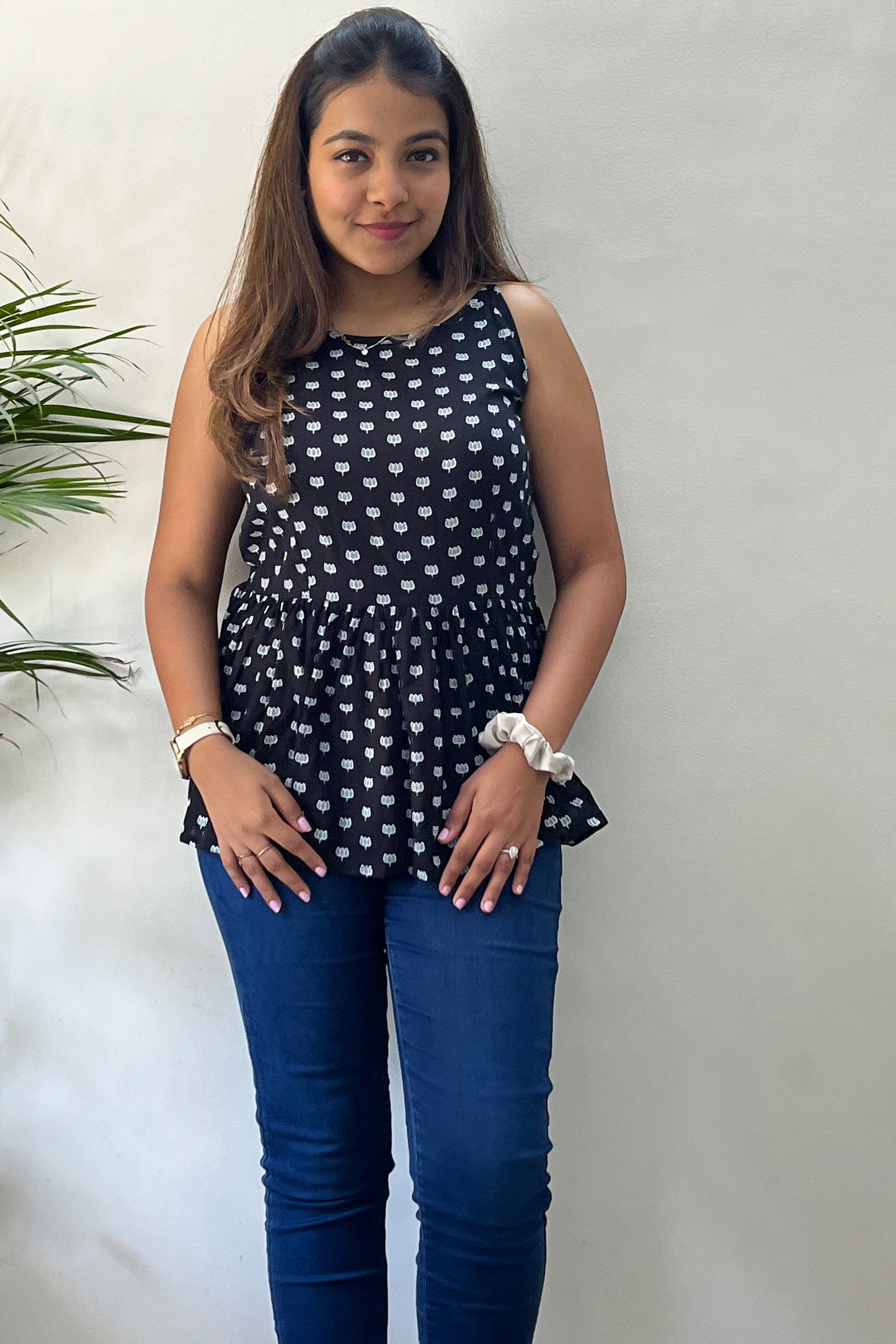 Lotus Peplum Top