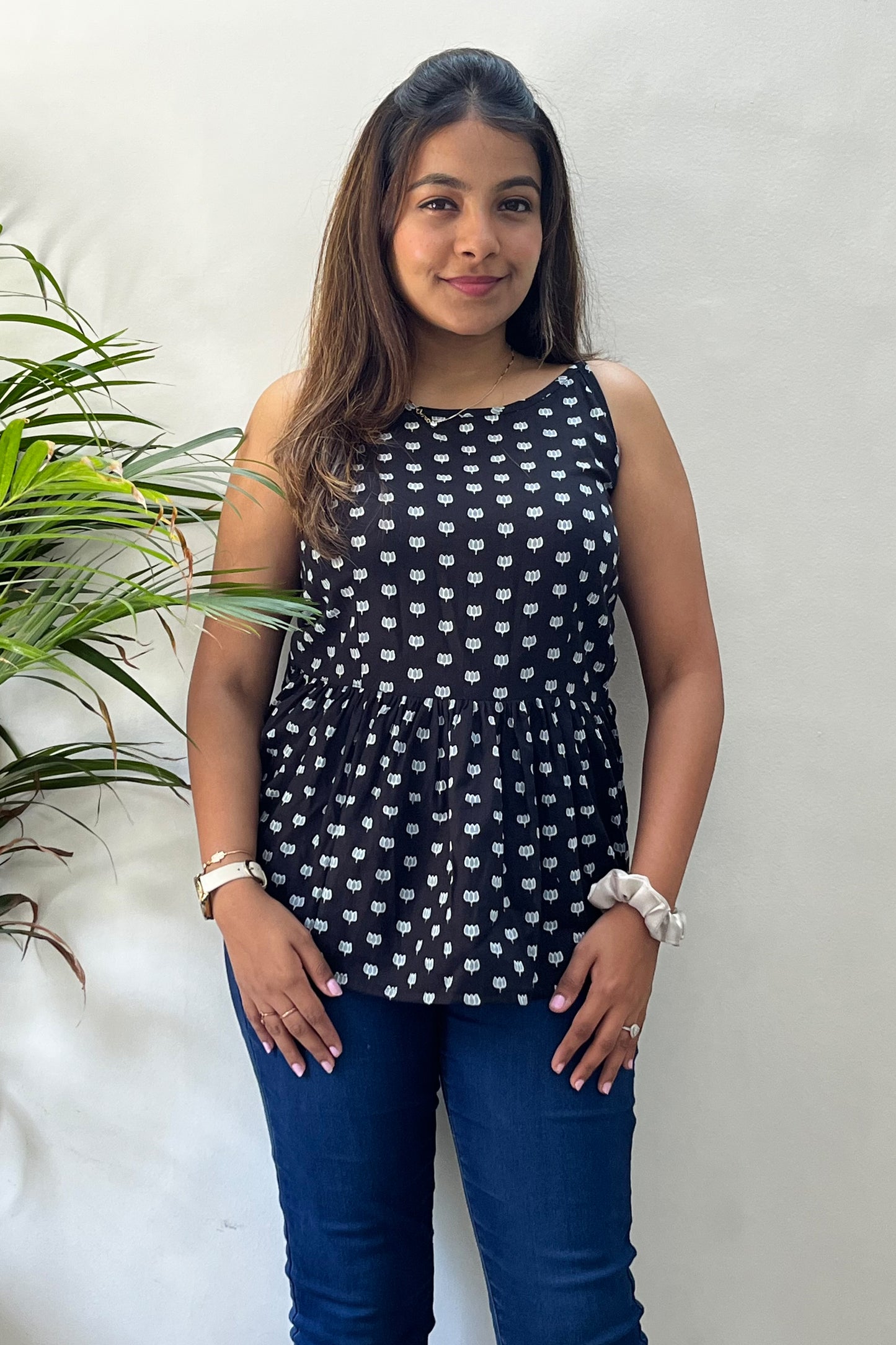Lotus Peplum Top