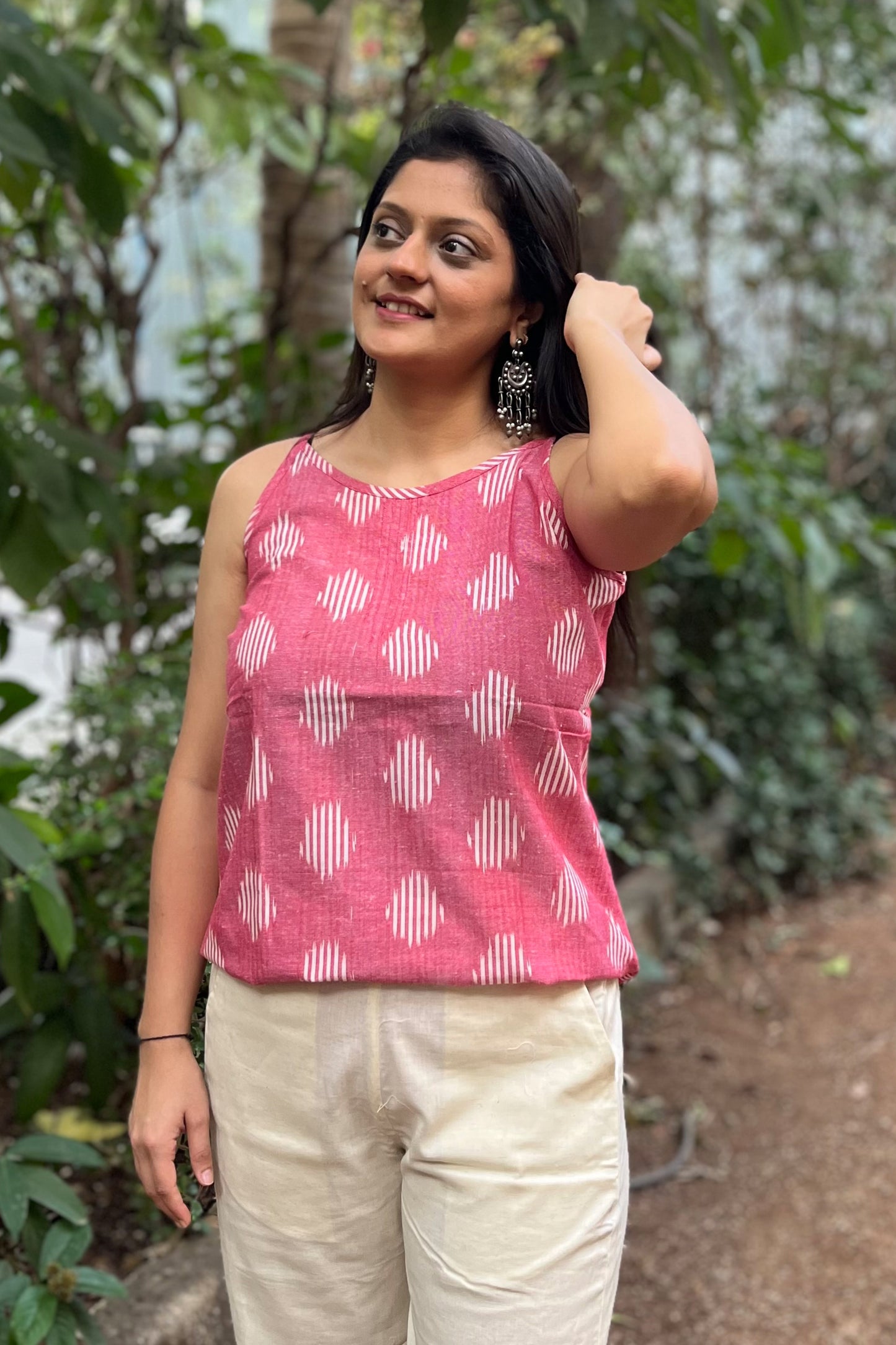 Circular Ikat camisoles