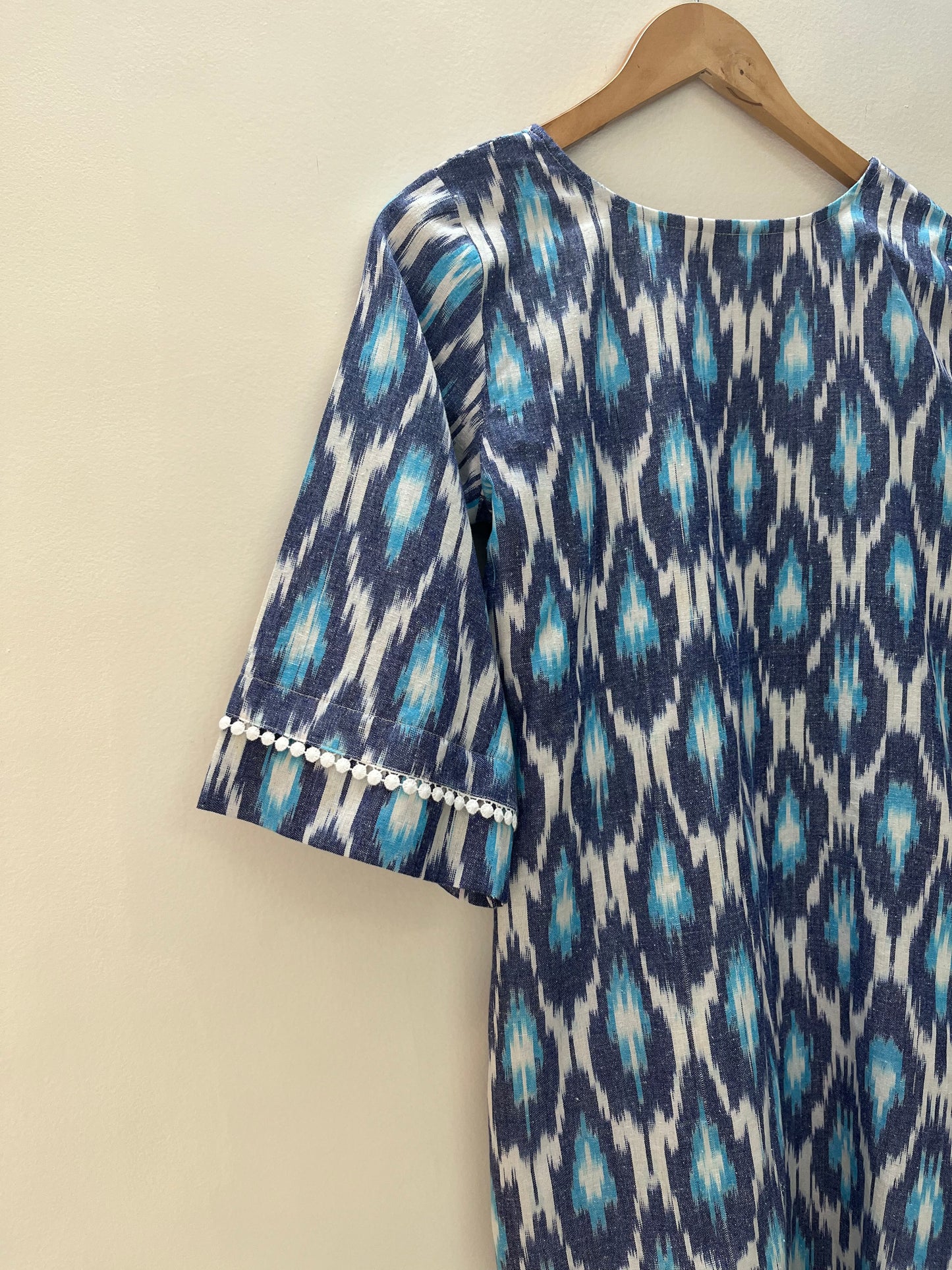 Barfi Ikat Shift Dress-S