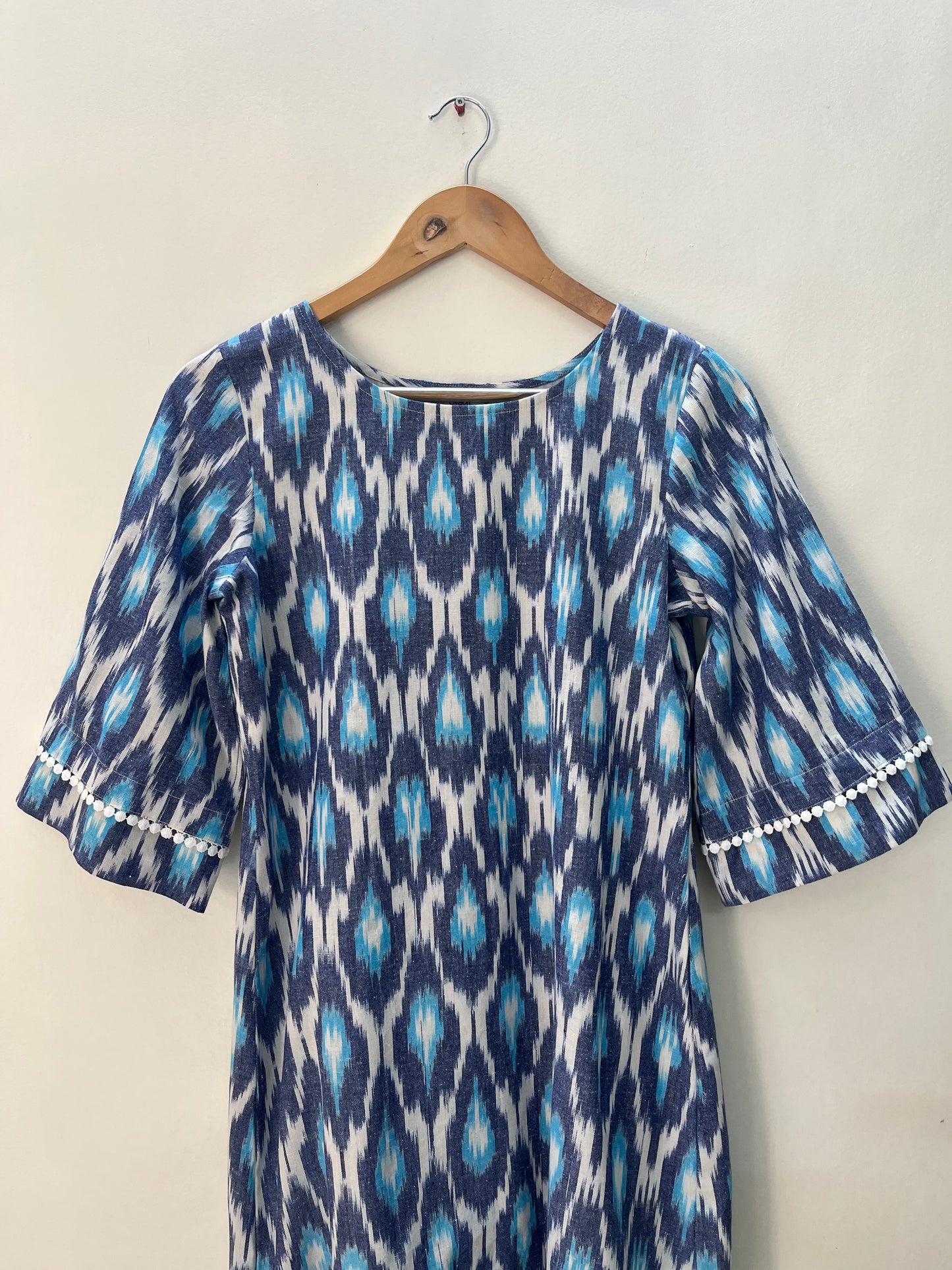 Barfi Ikat Shift Dress-S
