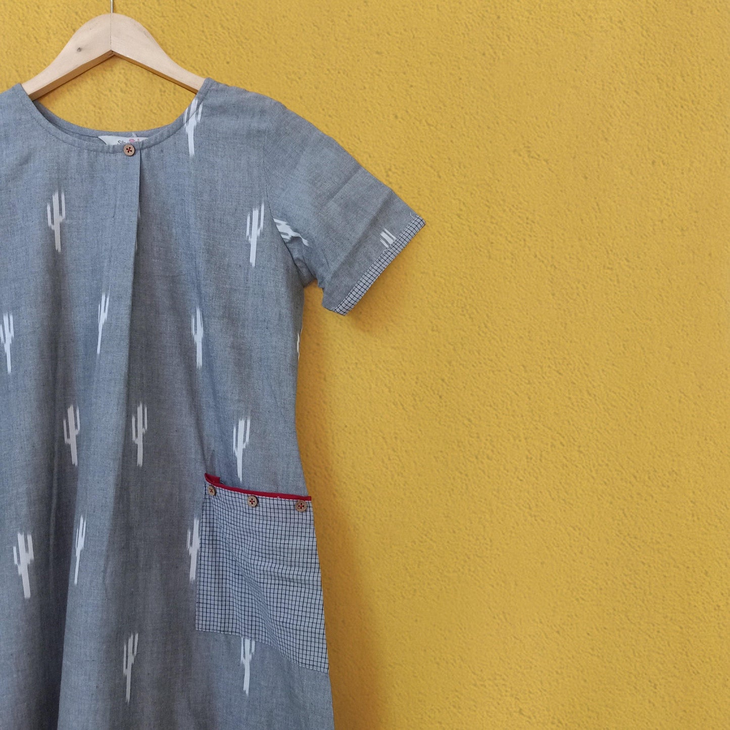 Cactus ikat dress - www.silayi.in