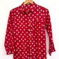 Mulmul Bandhani shirt-Red