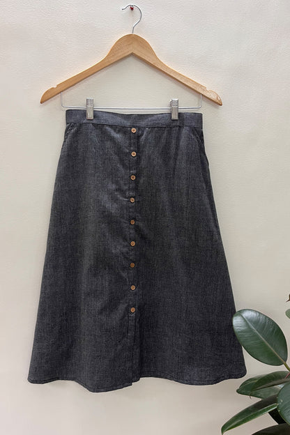 Shelly Handloom Skirts-GREY