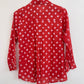 Mulmul Bandhani shirt-Red