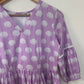 Lavender shell printed dress-S
