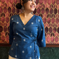 Phool wrap top- Blue