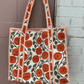 Orange block printed bag