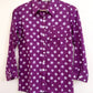 Mulmul Bandhani shirt- Purple