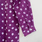 Mulmul Bandhani shirt- Purple