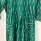 Green Ikat dress-XS