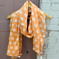 Peach mulmul scarf