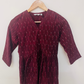 Maroon gathered top-S