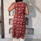 Vani block printed kurti-Rust