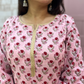 Ruhani A-line kurti-Pink