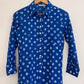 Mulmul Bandhani shirt-Blue