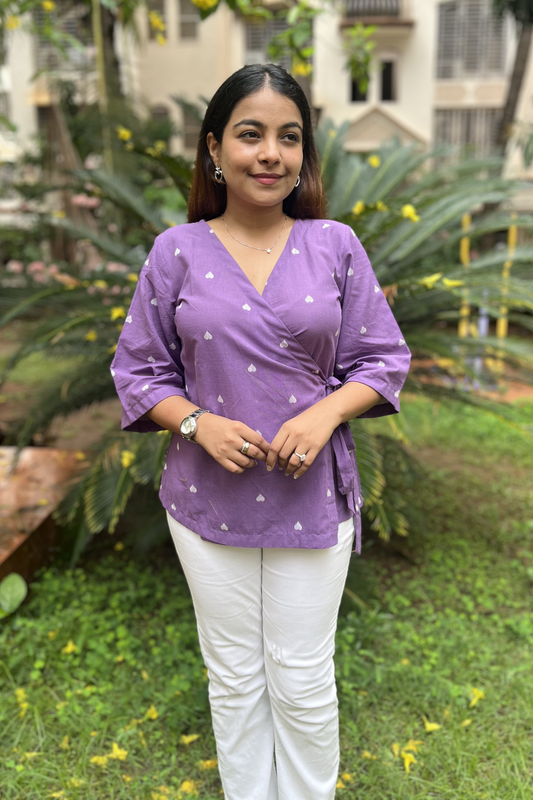 Purple wrap top-Limited edition-Softer feel