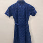 Blue ikat dress-XS