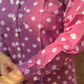 Mulmul Bandhani shirt- Purple