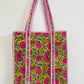 Yellow block printed bag