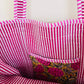 Yellow block printed bag