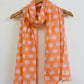 Peach mulmul scarf