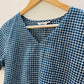 Blue handloom checks dress XS and M