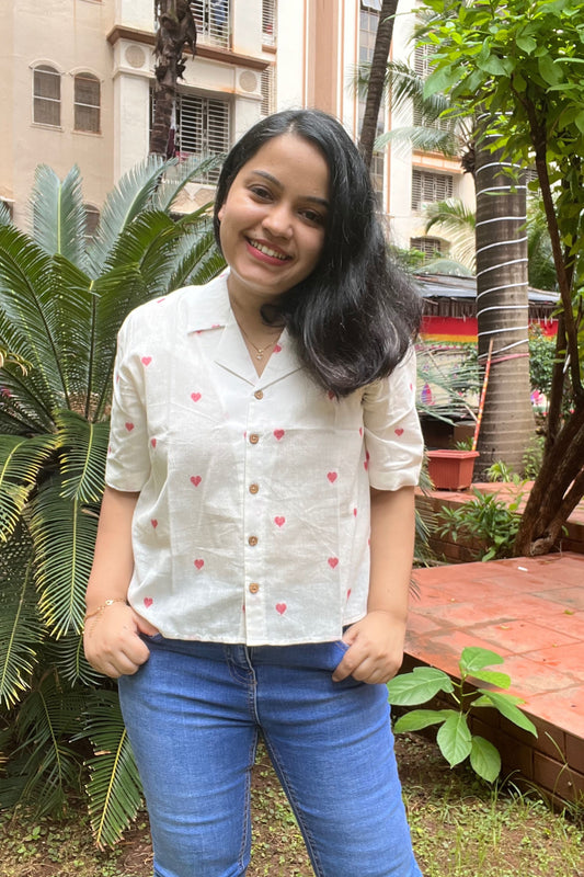 Dil handloom shirt- Red