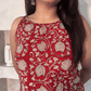 Vani block printed kurti-Rust