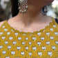Mustard block printed camisole