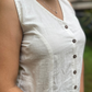 White handspun Vest