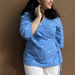 Sky blue wrap top-Limited edition-Softer feel