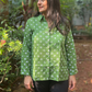 Mulmul Bandhani shirt-Olive