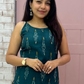 Emerald Green Ikat kurti