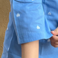 Sky blue wrap top-Limited edition-Softer feel