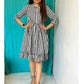Black and white checks dress-XS