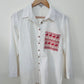 White patch pocket shirt-S